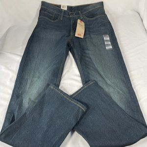 NWT Levi’s 514 Stretch Regular Fit Dark Wash 32x34 $70 Retail